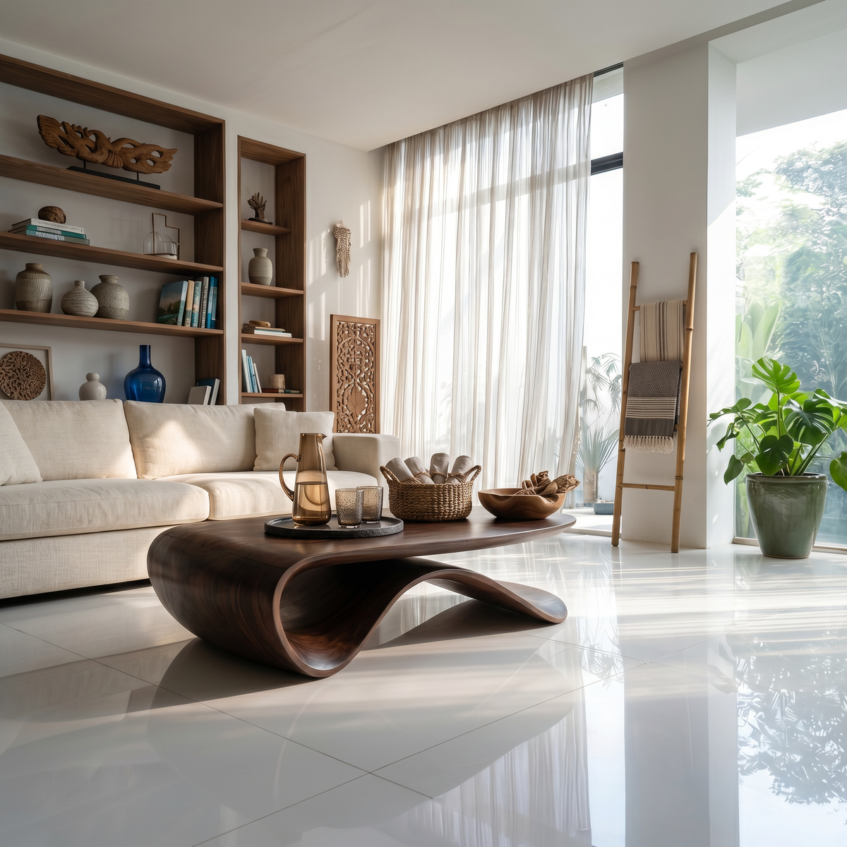 Farmhouse Coffee Table For Traditional Room Design - view 7