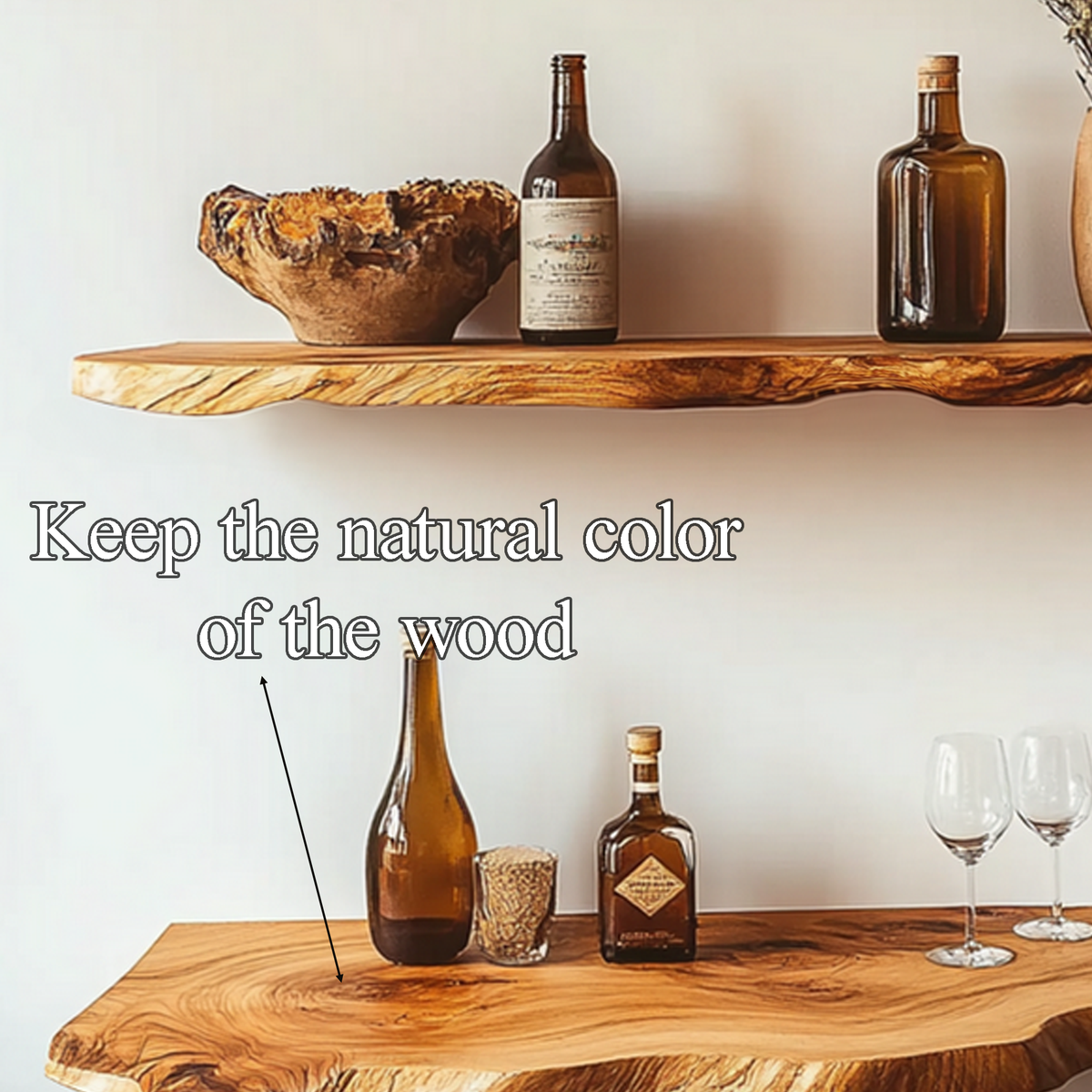 Custom Floating Shelves Wall Shelves Rustic Decor Office Gift - view 4