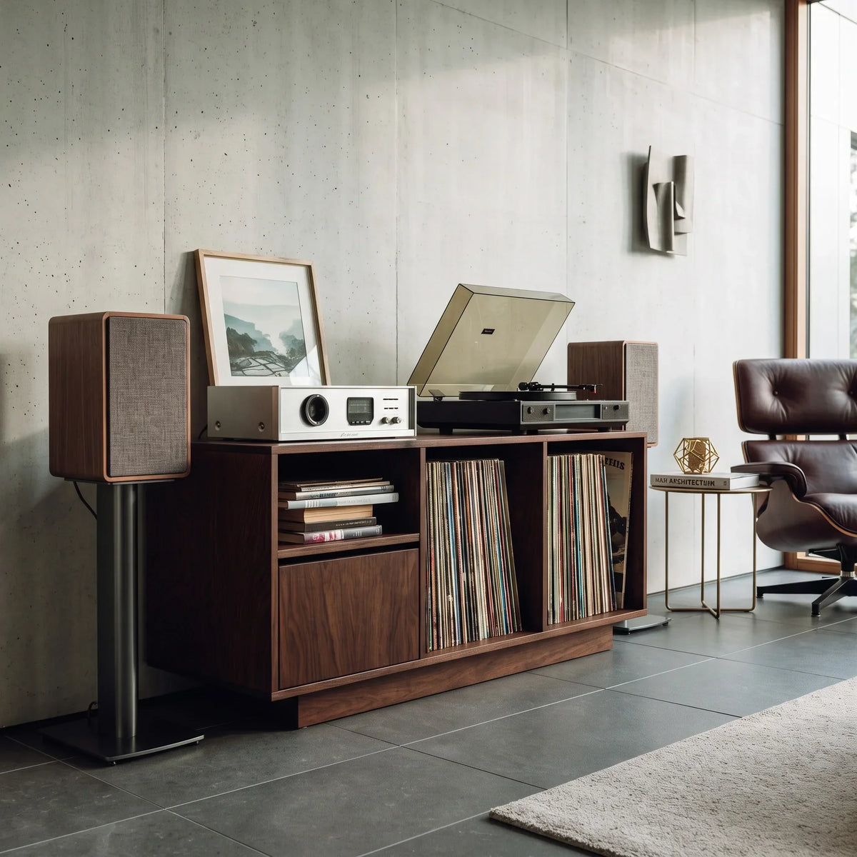 Contemporary Turntable Record Cabinet For Living Room - view 7