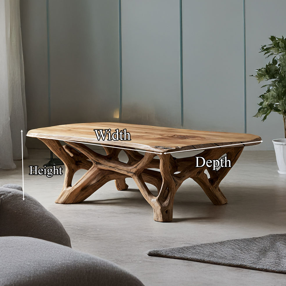 Coffee Table Solid Wood Scandinavian Minimalist Gift - view 5