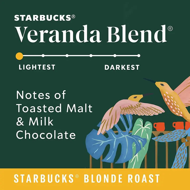 Starbucks Veranda Blend Blonde Roast K-Cup Coffee Pods, 96 Count, 100% Arabica - SBK011067986CT