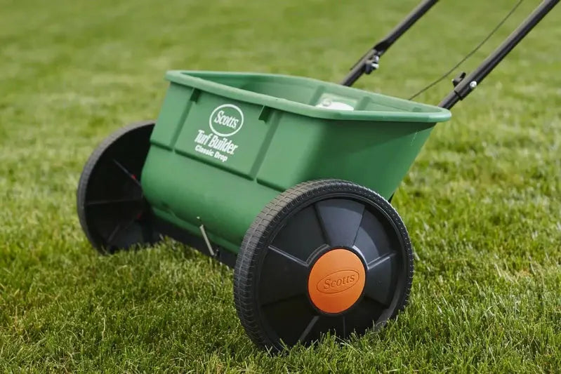 Scotts Turf Builder Classic Drop Spreader - Precision Lawn Fertilizer & Seed Distributor