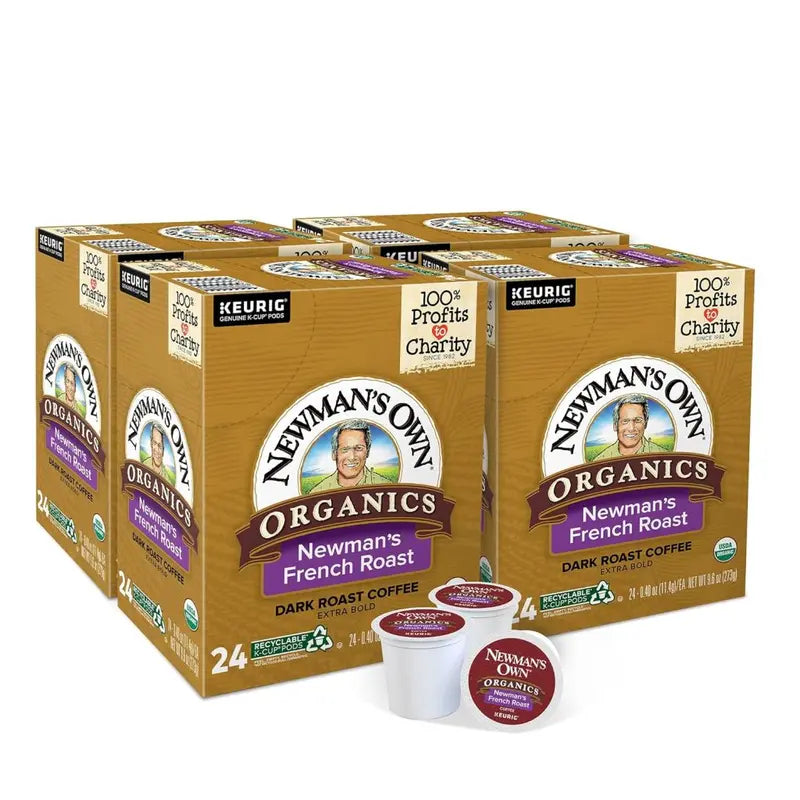 Newman's Own Organics French Roast Dark Coffee K-Cup Pods, 96 Count - 5000203555