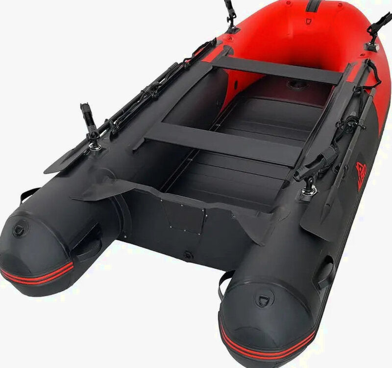 Inflatable Dinghy Tender, 8'5, Red/Black, PVC With Aluminum Floor - BT85RBK