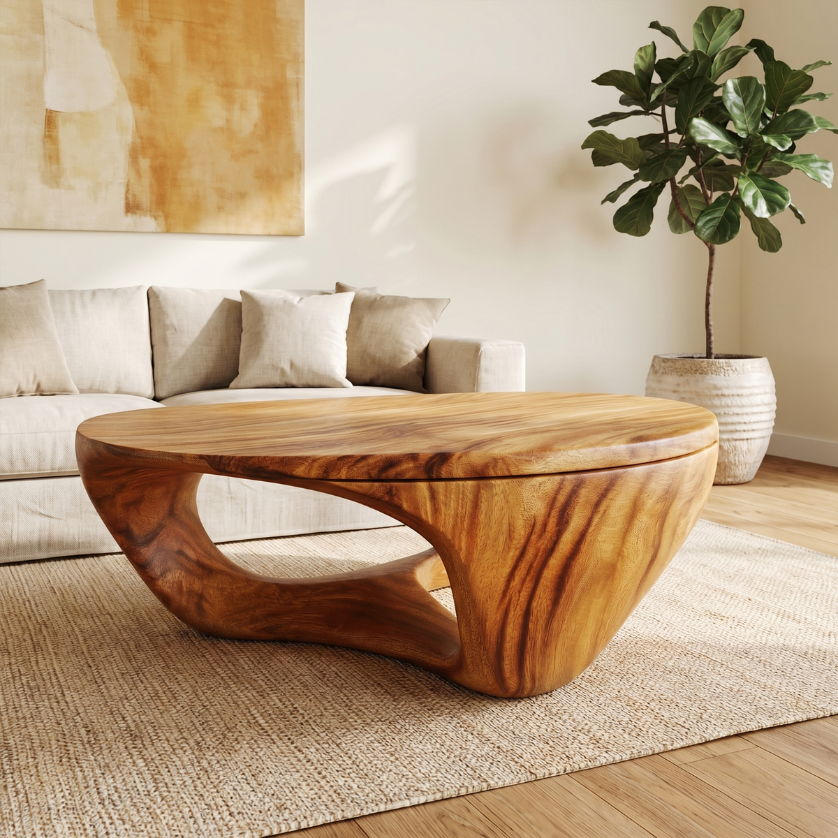 Contemporary Sculptural Coffee Table For Living Room And Lounge - view 6