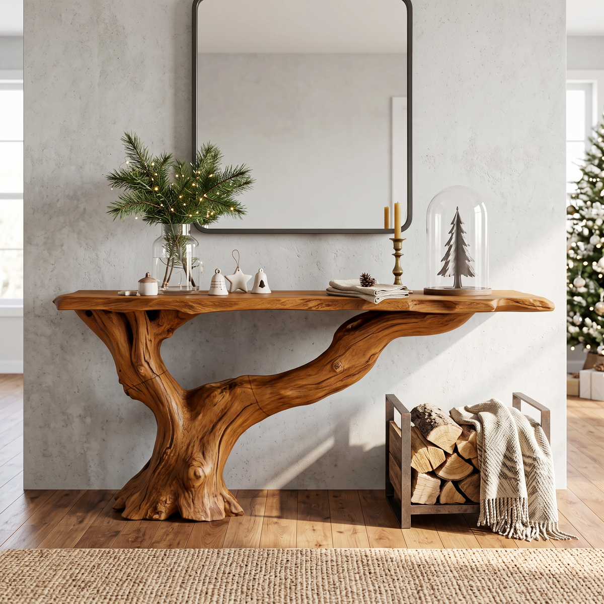 Console Table Solid Wood Farmhouse Entryway Gift - view 6