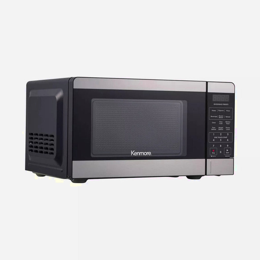 Kenmore Countertop Microwave Oven, 0.7 Cu Ft, 700W, Stainless Steel - Digital Display