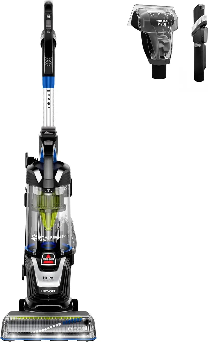 BISSELL Pet Hair Eraser Turbo Lift-Off Vacuum With Self-Cleaning Brush Roll And HEPA Filtration
