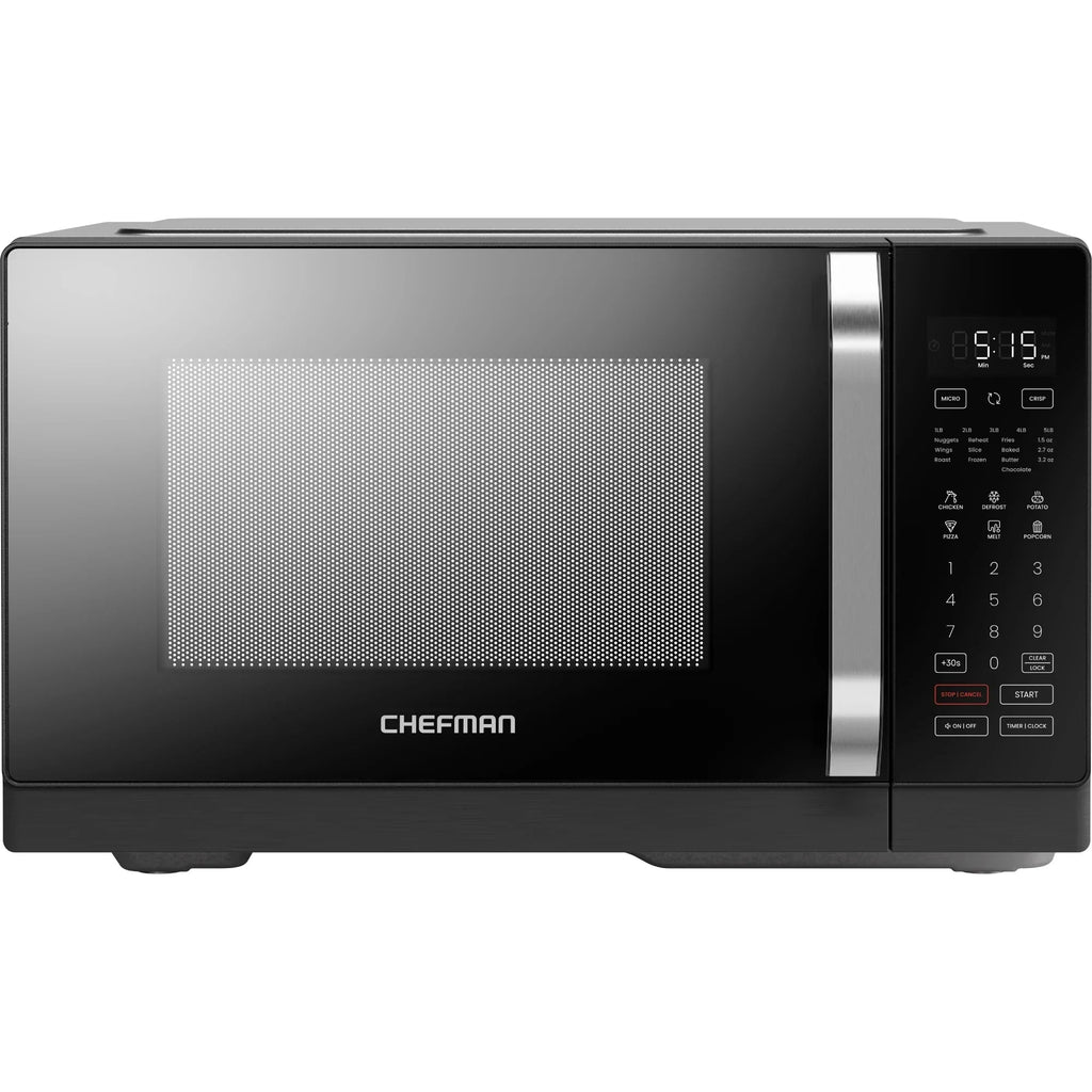 Chefman MicroCrisp 0.8 Cu. Ft. Microwave And Convection Oven 1800W - Black - RJ55-MF-8