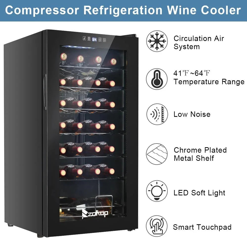 Ktaxon 18 Bottle Compressor Wine Cooler, 1.8 Cu.Ft, 52L - Freestanding