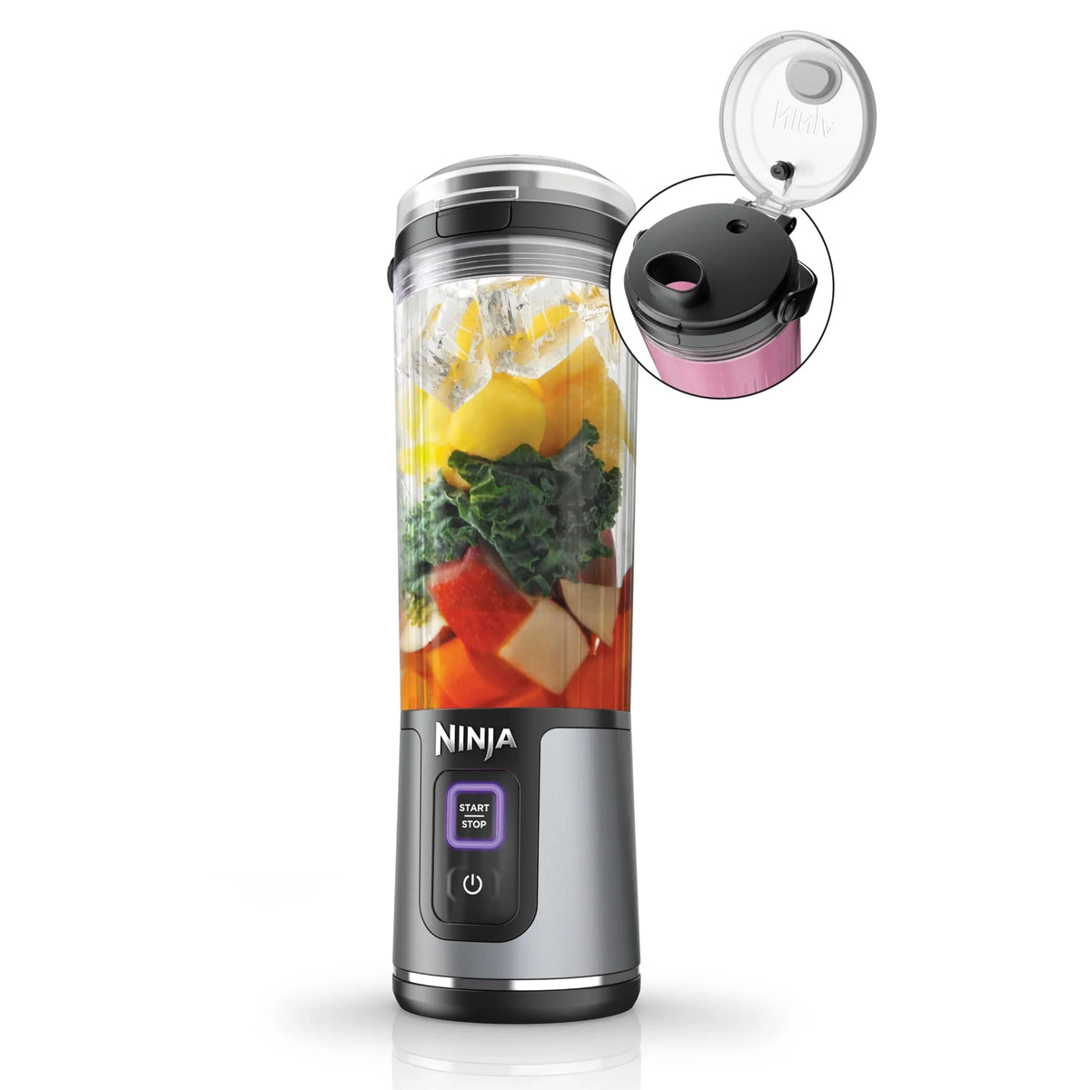 Ninja Blast Portable Personal Blender, Cordless, 18 oz, Metallic Purple - BC151PL