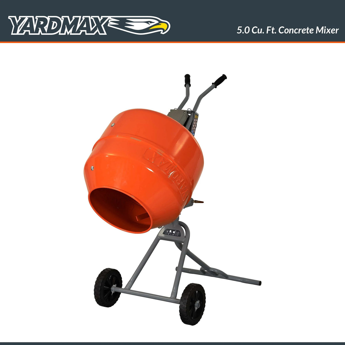 YARDMAX 5.0 Cu Ft Concrete Mixer - YM0146
