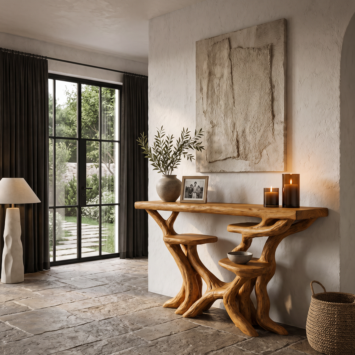 Artisan Tree Branch Console Table For Entryway And Living Room - view 6