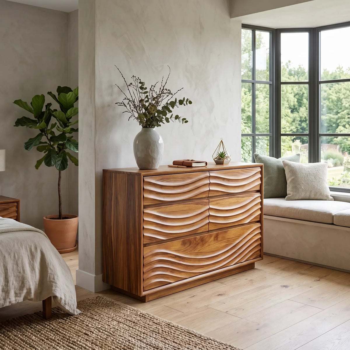 Contemporary Ripple Nursery Dresser For Baby Room - view 6