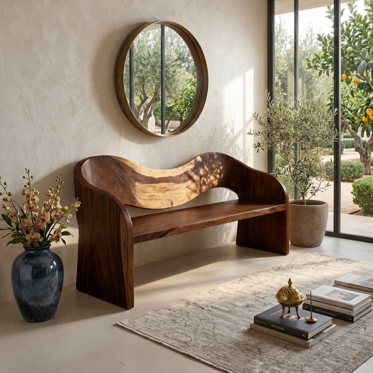 Contemporary Accent Bench Modern Residence - view 6