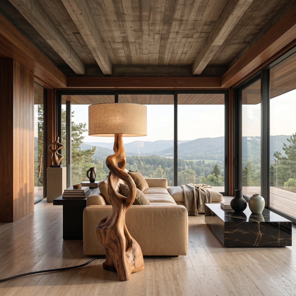 Artistic Carved Floor Lamp For Bedroom Or Living Room - view 6