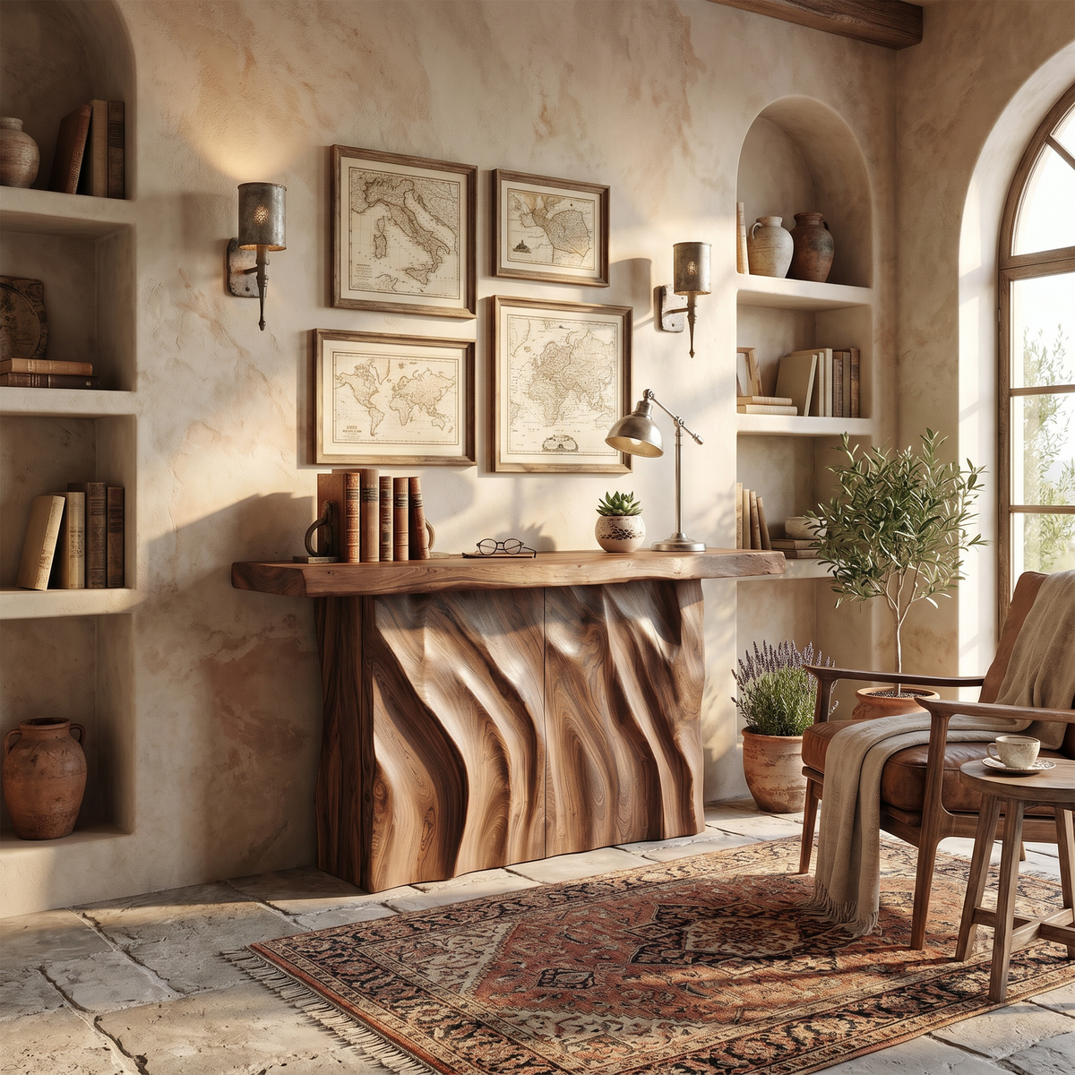 Contemporary Live Form Hall Table For Penthouse Interior Space - view 6