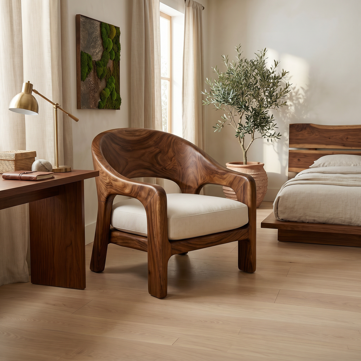 European Contemporary Lounge Chair Luxury Bedroom - view 6
