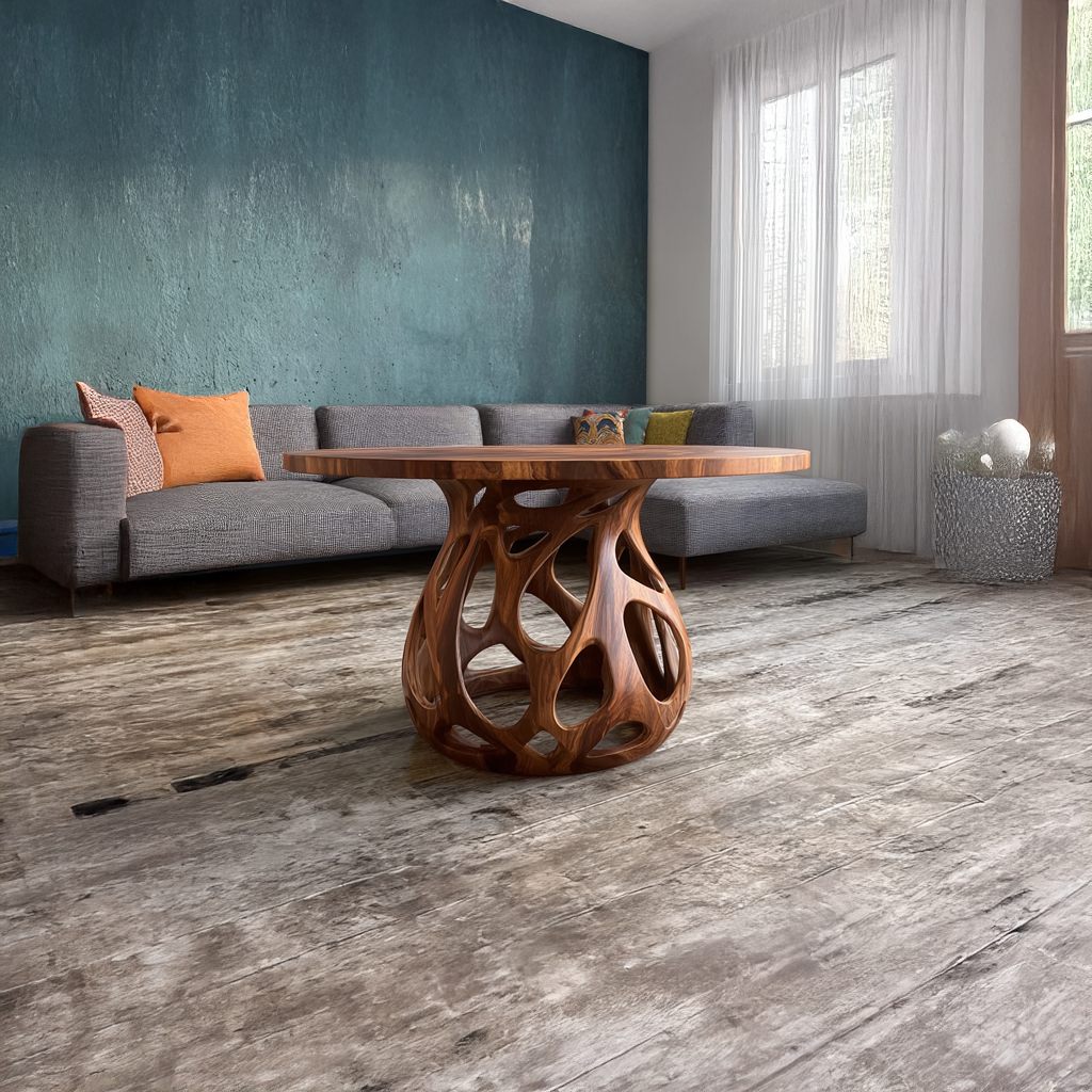 Coffee Table Solid Wood Rustic Style Gift - view 2