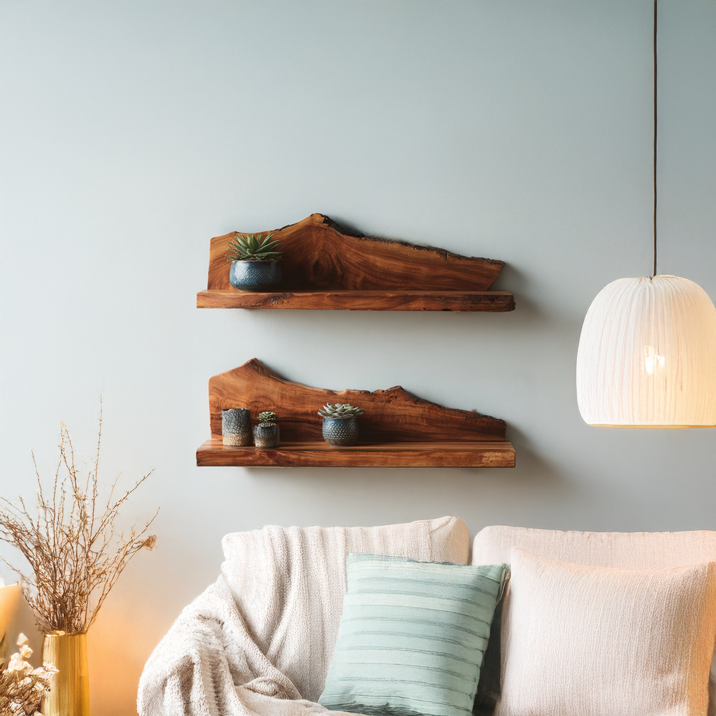 Custom Floating Shelves Living Room Decoration Gift - view 2