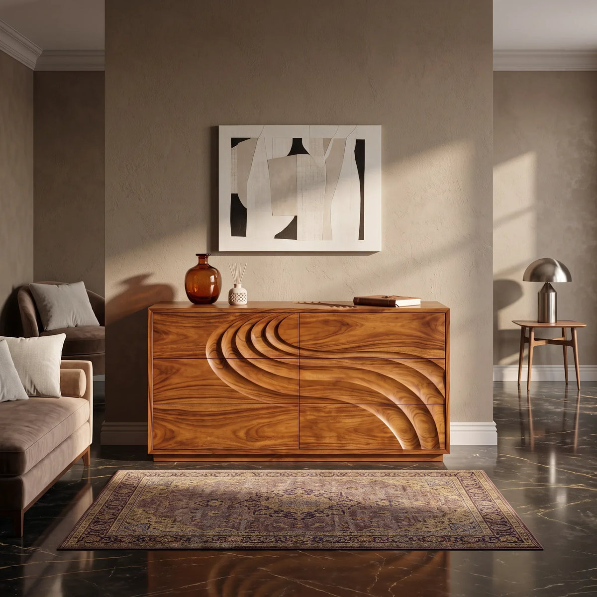 Contemporary Flow Dresser Drawer For Modern Bedroom - view 6