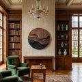 Contemporary Wave Pattern Wall Art For Entryway