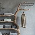 Driftwood Tree Branch Coat Rack With Shelf Shoe Storage