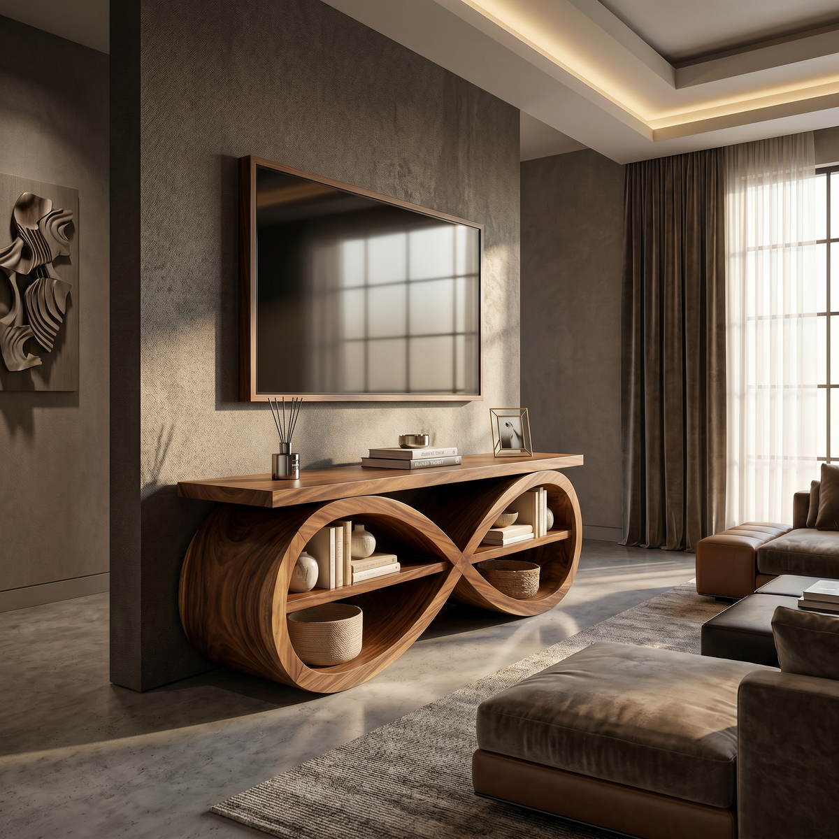 Designer Media Unit Contemporary Home Décor - view 6