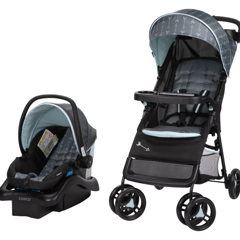 Cosco Kids Lift & Stroll DX Travel System, Gray Arrows - DX