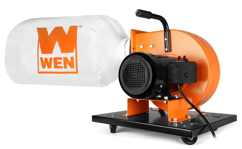 WEN Rolling Dust Collector With 7.4-Amp Induction Motor, 15-Gallon Bag