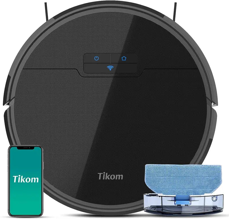 Tikom Robot Vacuum And Mop, 2700Pa Strong Suction - G8000