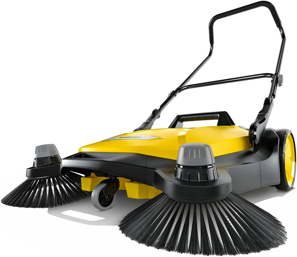 Karcher S 6 Twin Walk-Behind Push Sweeper, 10 Gallon Capacity, 33.9 in Sweeping Width - 1.766-461.0