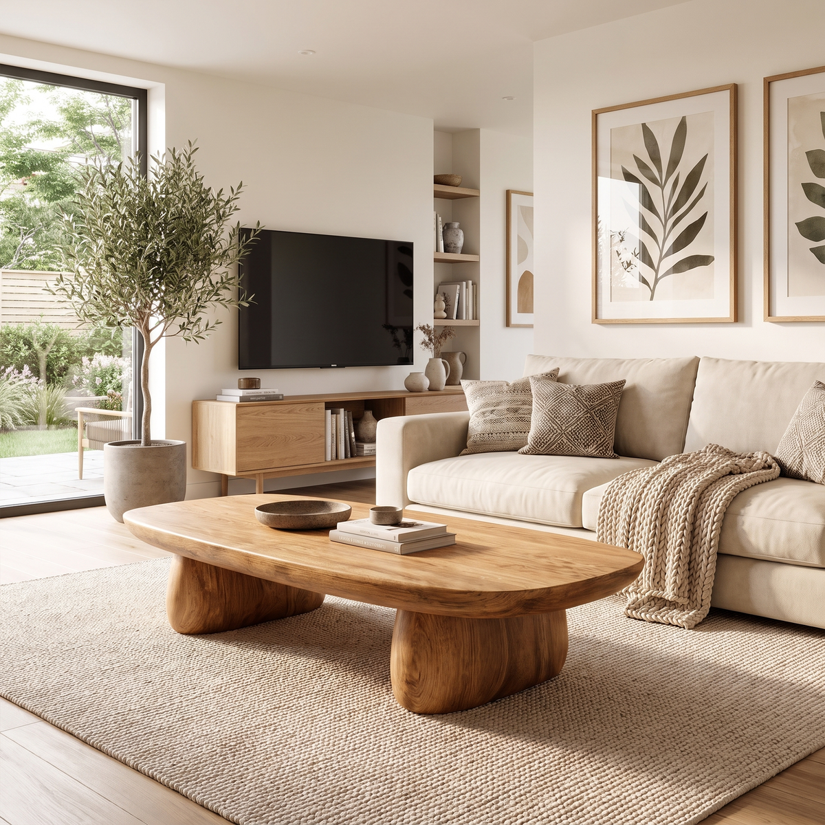 Contemporary Coffee Table With Artistic Column Form For Living Room And Lounge - view 5