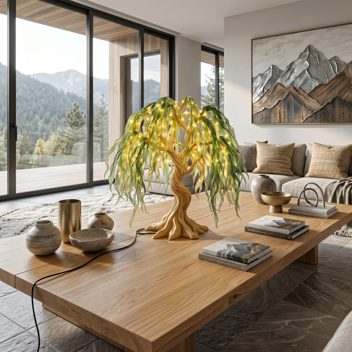 Coastal Decorative Tree Table Lamp For Bedroom - view 5