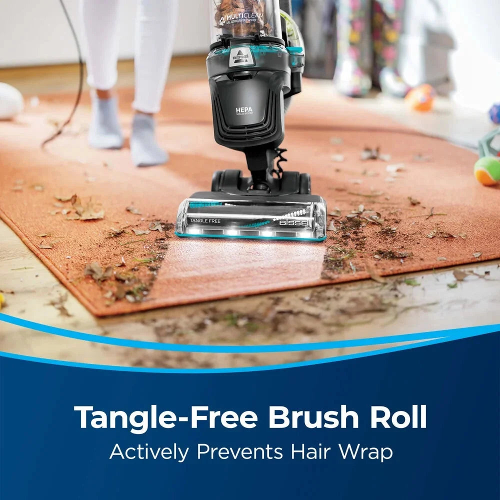 BISSELL PowerLifter Allergen Pet Rewind Upright Vacuum, Bagless, HEPA Filter, Black - 3404
