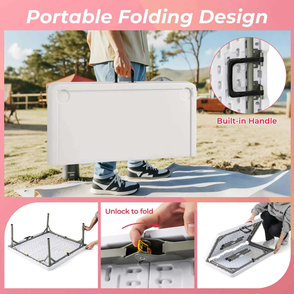 Costway Folding Mahjong Table With Cup Holders, Felt Mat And Carrying Handle - 35in x 35in x 29in