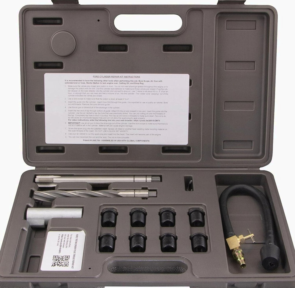 Cal-Van Tools Ford Triton Two Valve Spark Plug Thread Repair Kit - 38900