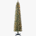 Holiday Time 7 ft Pre-Lit Shelton Pencil Fir Artificial Christmas Tree, Clear LED Lights - Shelton