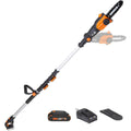 WORX Nitro 20V 8-inch Cordless Pole Chainsaw With 2.0 Ah Battery And Charger - WG349