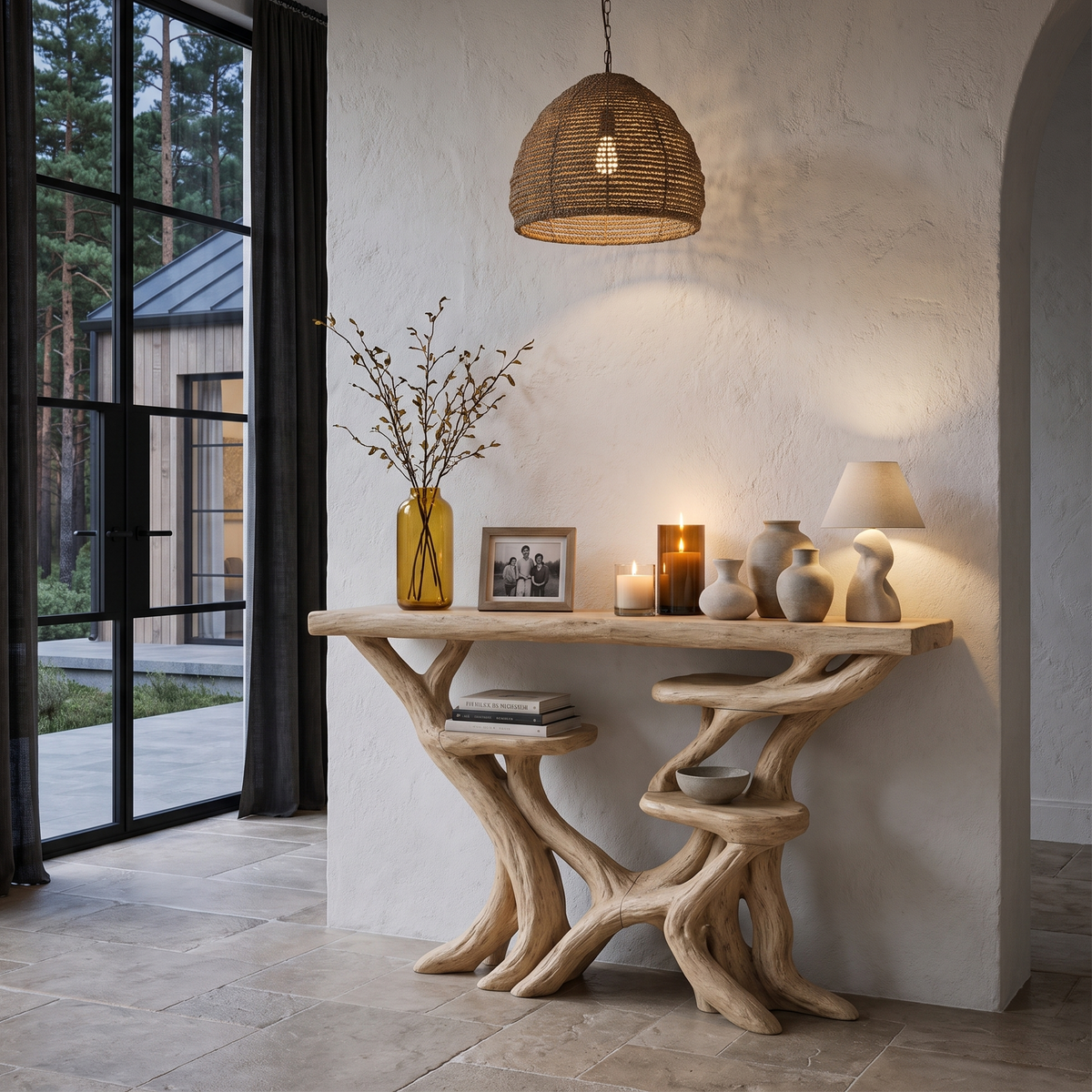 Artisan Tree Branch Console Table For Entryway And Living Room - view 5