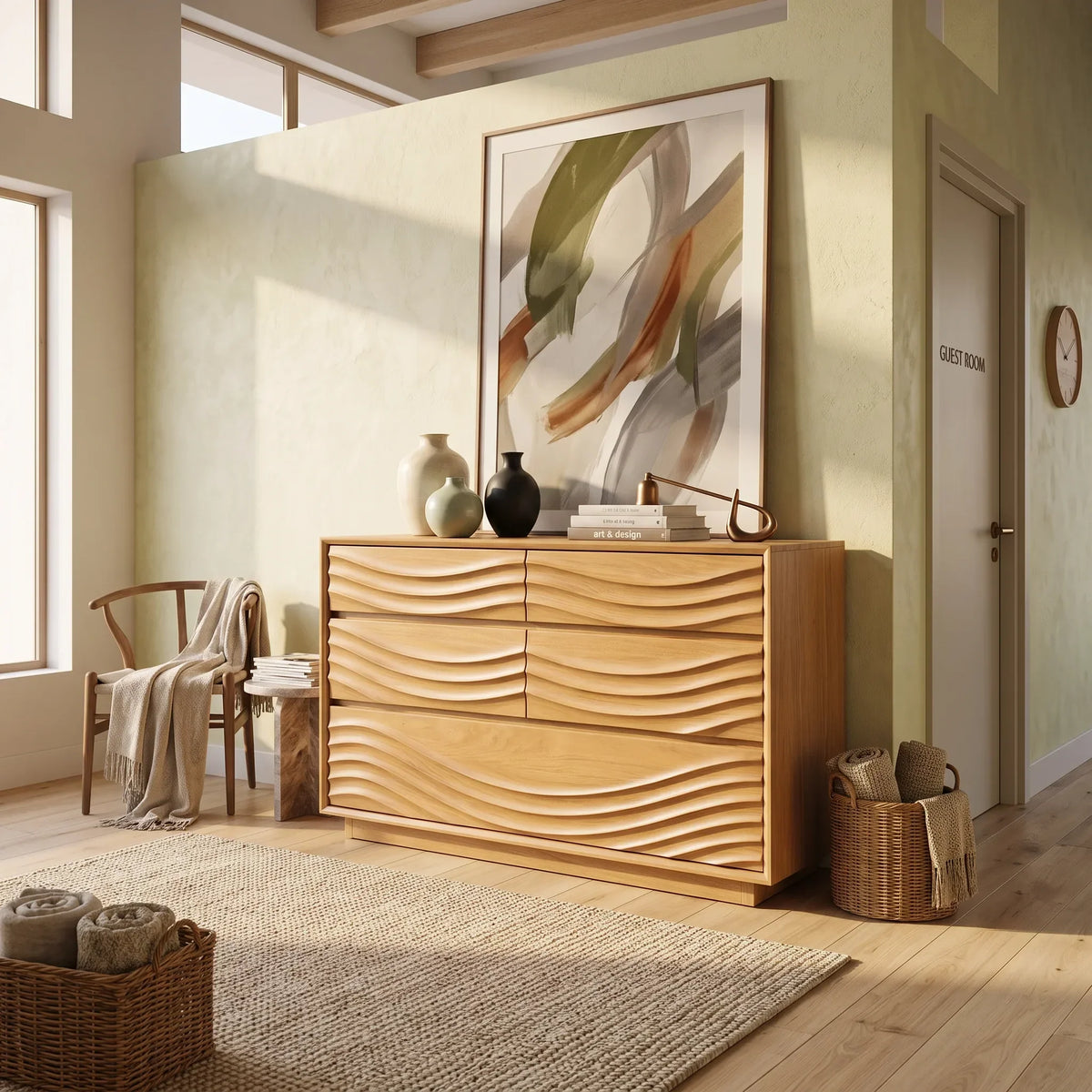 Contemporary Ripple Nursery Dresser For Baby Room - view 5