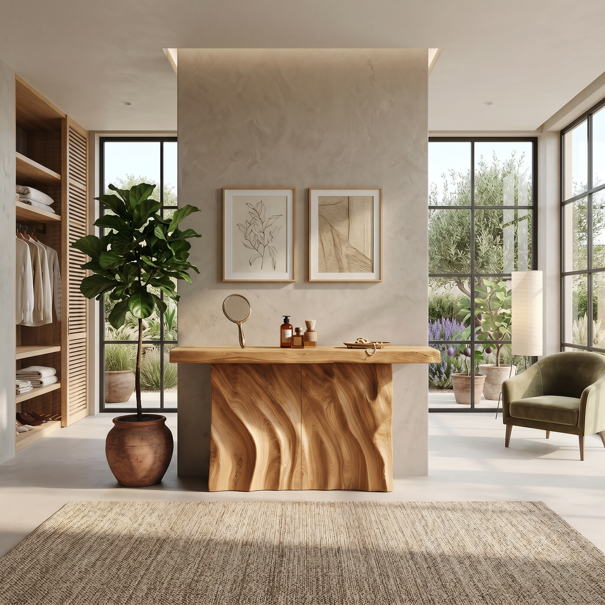 Contemporary Live Form Hall Table For Penthouse Interior Space - view 5