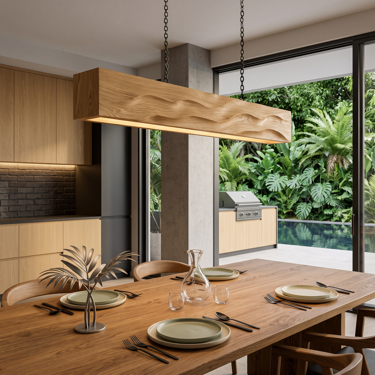 Elegant Dining Light Combining Modern Design For Kitchen - view 5