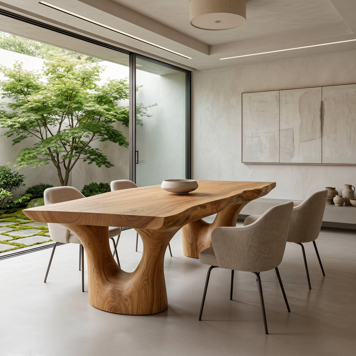 Elegant Sculptural Dining Table For Dining Room - view 5