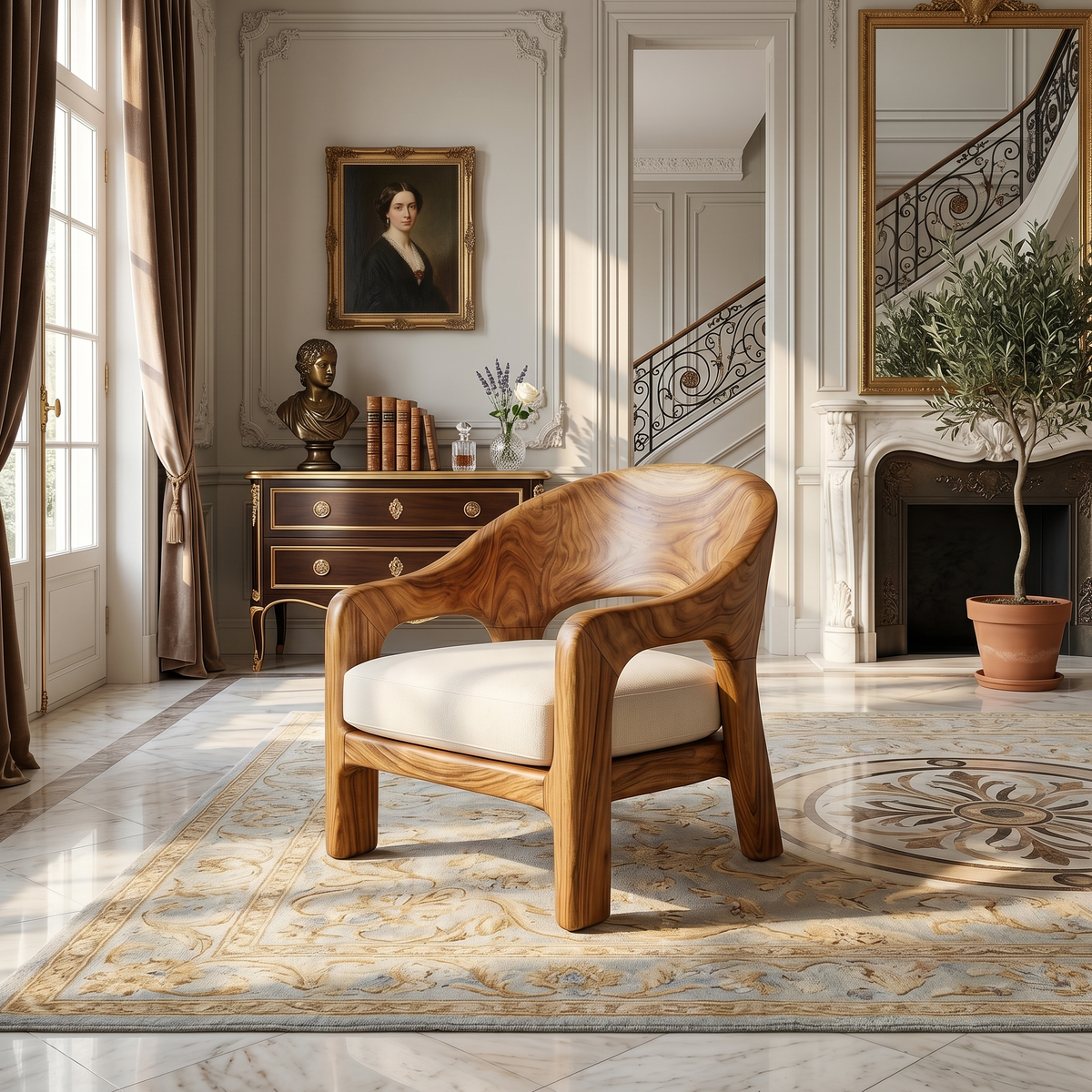 European Contemporary Lounge Chair Luxury Bedroom - view 5