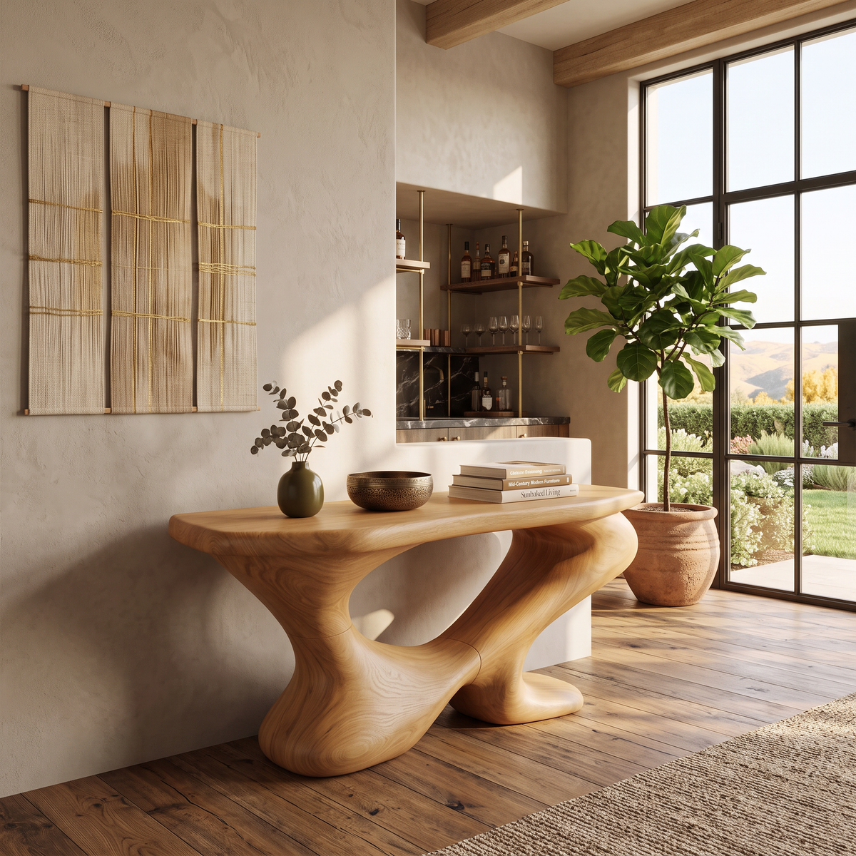 Farmhouse Chic Console Table Entryway Decor - view 5