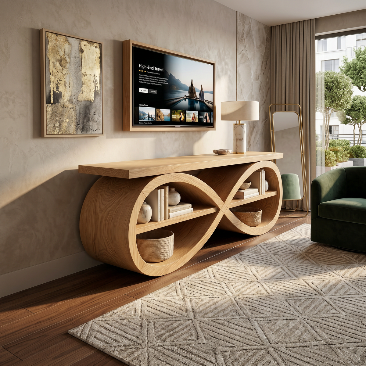 Designer Media Unit Contemporary Home Décor - view 5