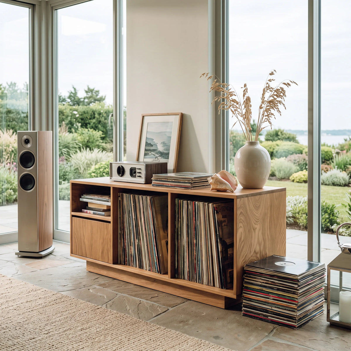 Contemporary Turntable Record Cabinet For Living Room - view 5