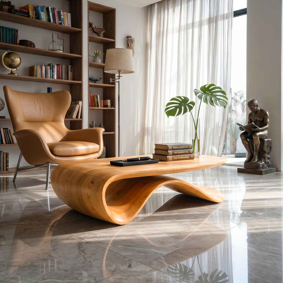Farmhouse Coffee Table For Traditional Room Design - view 5