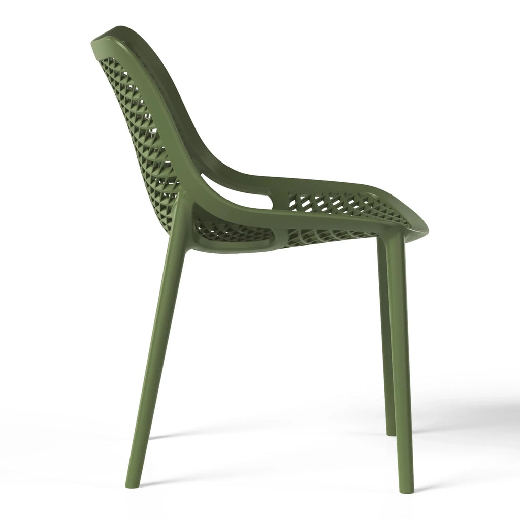 WestinTrends 5-Piece Outdoor Patio Dining Set, Olive Green - Playa